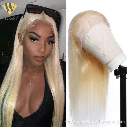 WKS HD glueless blonde human hair full lace wig,HD wig vendor 100% natural brazilian human hair full lace wigs for black women